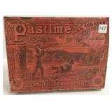 Pastime Plug tobacco tin (as seen) 4" x 9" x 12"