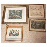 3 early framed lithos, etc. - Currier & Ives &