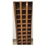 Multi-compartment shelf- 5" x 18" x 53"