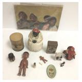 Group of folk art advertising items & memorabilia