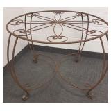 Wrought iron garden table - 40" diameter x 30"