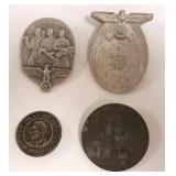4- 3rd Reich pins, day badges, etc- 1933, 35, etc