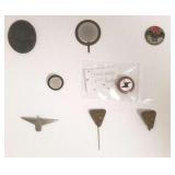 7- 3rd Reich, etc pins & medal items- 1935, etc