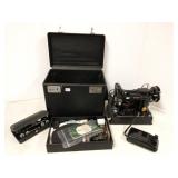 Singer Featherweight in case with accessories