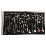 Group of sterling jewelry including shoe charms