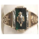 10K gold 1968 class rings - N.R. high school