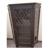 Antique Arts & Crafts oak china cabinet with