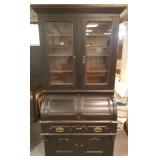Victorian cylinder secretary desk - 41" wide x 21"