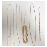 Group of 14K broken chains, etc. 20.3 grams &