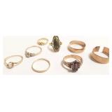 8 - 14K Victorian etc. rings (some as is) 14. 6