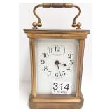 Antique French carriage clock (glass chip)-