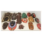 Group: ethnic carved wood masks