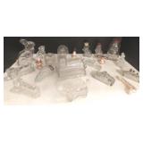 Collection of glass candy containers