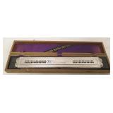Duss 15" large harmonica with box (as seen)