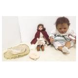 15" antique bisque head doll & Ashton Drake