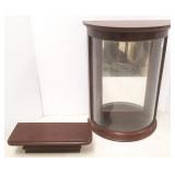 Wall curio cabinet & shelf 12"x 18"