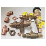 Group brass & copper, etc valves
