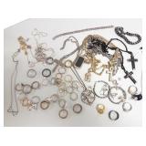 Group costume, etc. jewelry including rings,