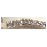 14K band set with 2 diamonds - 2.2 grams; size