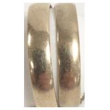 2 - 10K bands - 3.8 grams total; sizes 10 & 11