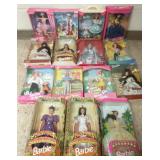 15 Barbie dolls with boxes