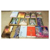 15 Barbie dolls with boxes
