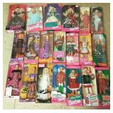 20 Barbie dolls with boxes