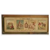 Bauer & Co Chicago Liquors cowboy sign - 30" long