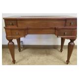 Antique mahogany spinet desk- 45"w x 21"d x 36"h