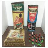 Group including vintage tinker toys & Lincoln Logs