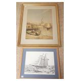 Paul De Remigis J. 602/650 litho & framed litho-