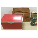 3 Coleman items with boxes- 2 coolers &