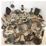 Group of antique, etc kitchen, etc items
