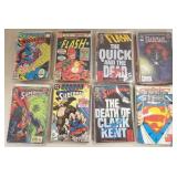 Approx 80 comic books: The Flash, Superman,