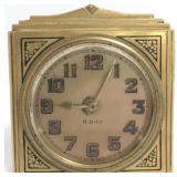 Small 8-day bronze desk clock