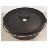Lodge 12" cast iron dutch oven