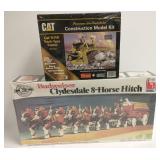 2 models with boxes including Cat DIIR tractor &