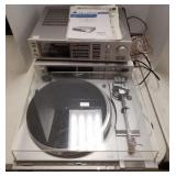 3 pieces of stereo equipment- Onkyo amplifier,