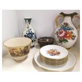 Group including Hutschenreuther fruit set, Gorham