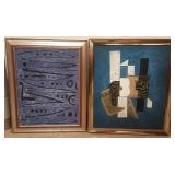 Reproduction Paul Klee oil on canvas 25" x 33" O.D
