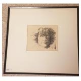 Framed pencil signed Baskin (Leonard) 39/50