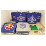 9 mint condition seat cushions from Super Bowls