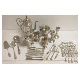 Group of sterling (4 troy oz), weighted sterling &