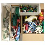 Group - vintage plastic toys including Auburn