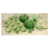 Group - green depression etc. glass