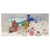 Group - Pyrex bowls, mugs - hobnail glass etc.