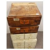 Group wood drawers with electrical etc. hardware