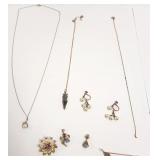 Group gold, etc. jewelry including pearls,