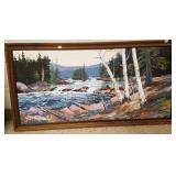 Framed signed oil on canvas Uetoren "Northshore"