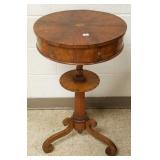 Period New England sewing stand with drawer 31"h